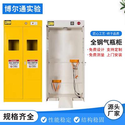 全钢防爆气瓶柜双瓶三瓶智能探测危险气体柜气瓶储存柜