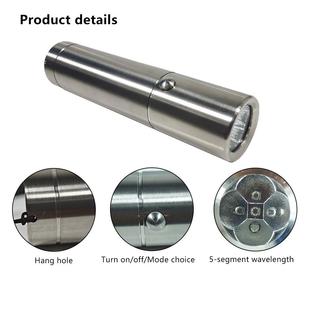 铝合金手电筒五波段红光蓝光红外光940光理疗手电筒