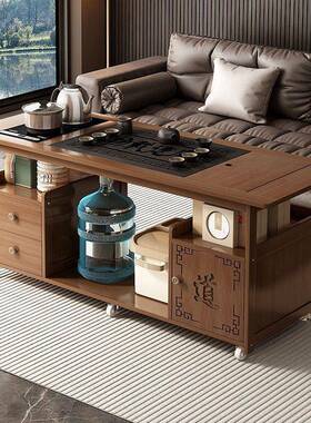 客厅家用茶水柜约茶几简可移CGZ动茶桌多功茶台烧水壶一阳能台体