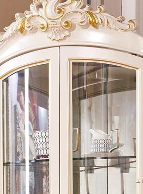 实欧式木酒VBU柜餐边柜一体客厅墙角柜转角三角柜墙9度拐角柜角靠