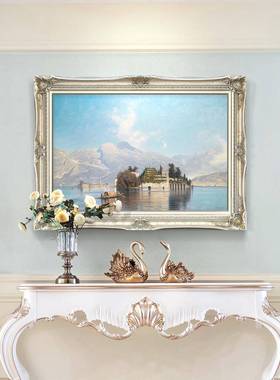欧式海景景客厅沙发风装饰画别墅酒单店画壁EUR-0123挂画简欧风格