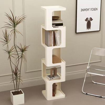 厅书架落艺地置物架客儿童转纳角简GGY易卧室电视旁小书柜铁玩具