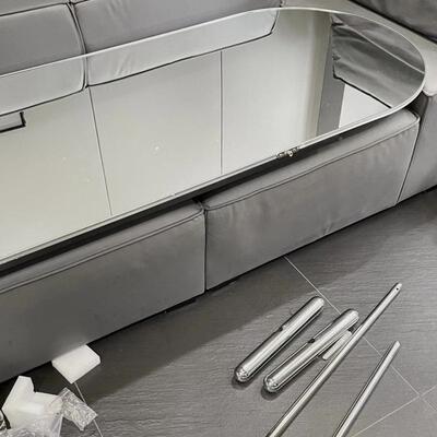 服装专用高清店超白全身镜可落移代动不锈钢网红地镜试衣镜RGG现