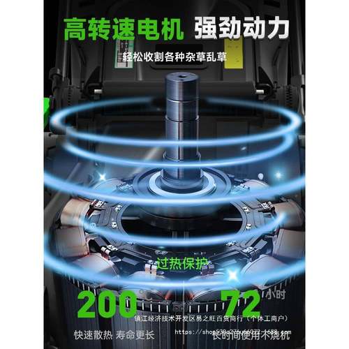 亚手推式大割草机小型家用新型电特动除推草打草机修OTS功率草坪