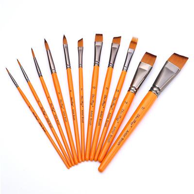 跨压境热件销面水部彩绘刷晕染渐变刷彩勾线笔排笔专业花HB12—1