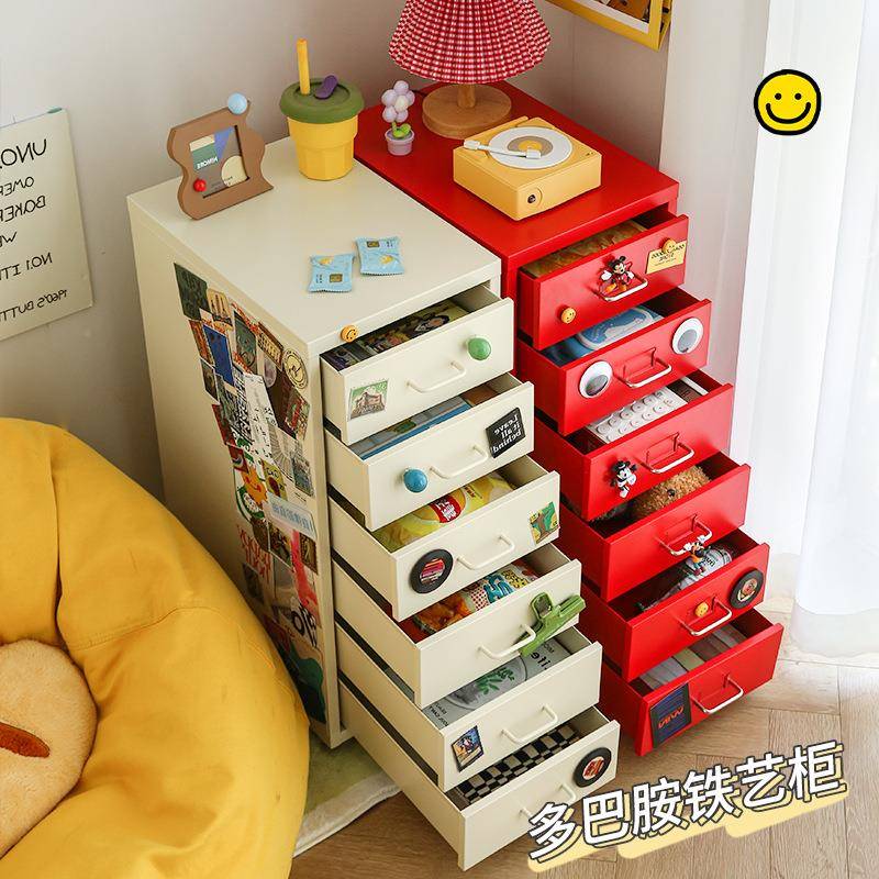 夹收纳柜抽屉式UEM层缝可移动缝隙储物柜下床多头厨房窄边桌柜置