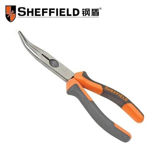 盾S0电41350弯11/S045012头钳弯尖嘴钳子电子工钳6/8寸弯嘴钢钳