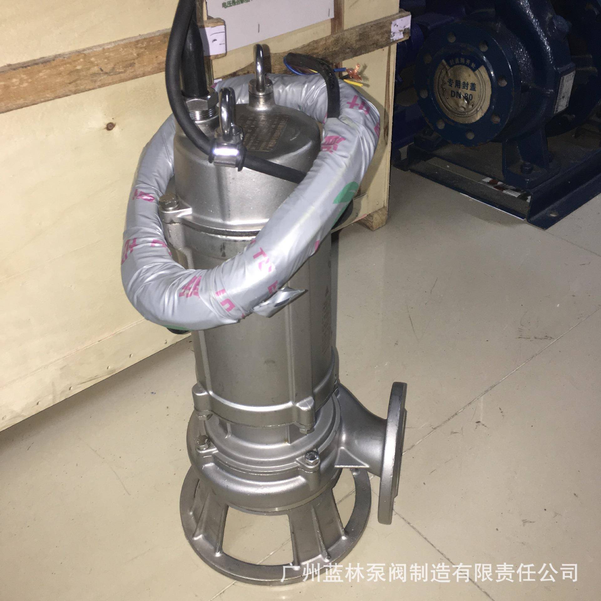 30全不锈钢4污水泵ZLO水100WQ100-25耐腐碱蚀酸废潜水泵