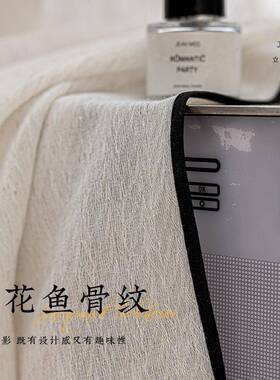 新品亚麻鱼骨纱肌纱加黑边美学纱帘客厅帘理阳OLX台卧室家装户纱
