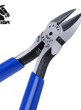 马牌(KEIB)MN-A04子钳5寸斜口钳专业偏电口簧钳ZJM带弹斜A嘴钳精