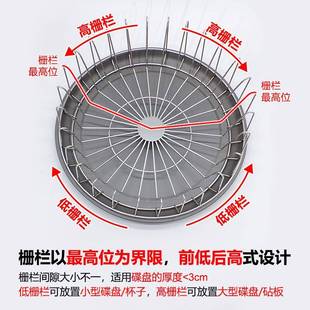 18形30不銹鋼房架碗碟瀝水架臺面置4物架晾碗架廚碗筷碗 圓MH24I