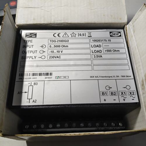 议价DEIF TDG-210DG/2 0-5000OHM -1可维修