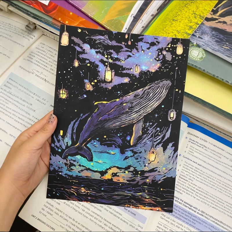 夜光刮刮画生日节日解压礼物
