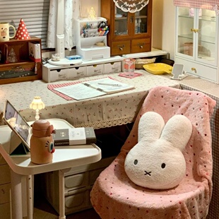 米菲兔抱枕女生睡觉专用男款沙发座椅飘窗靠垫玩偶长条问号颈枕