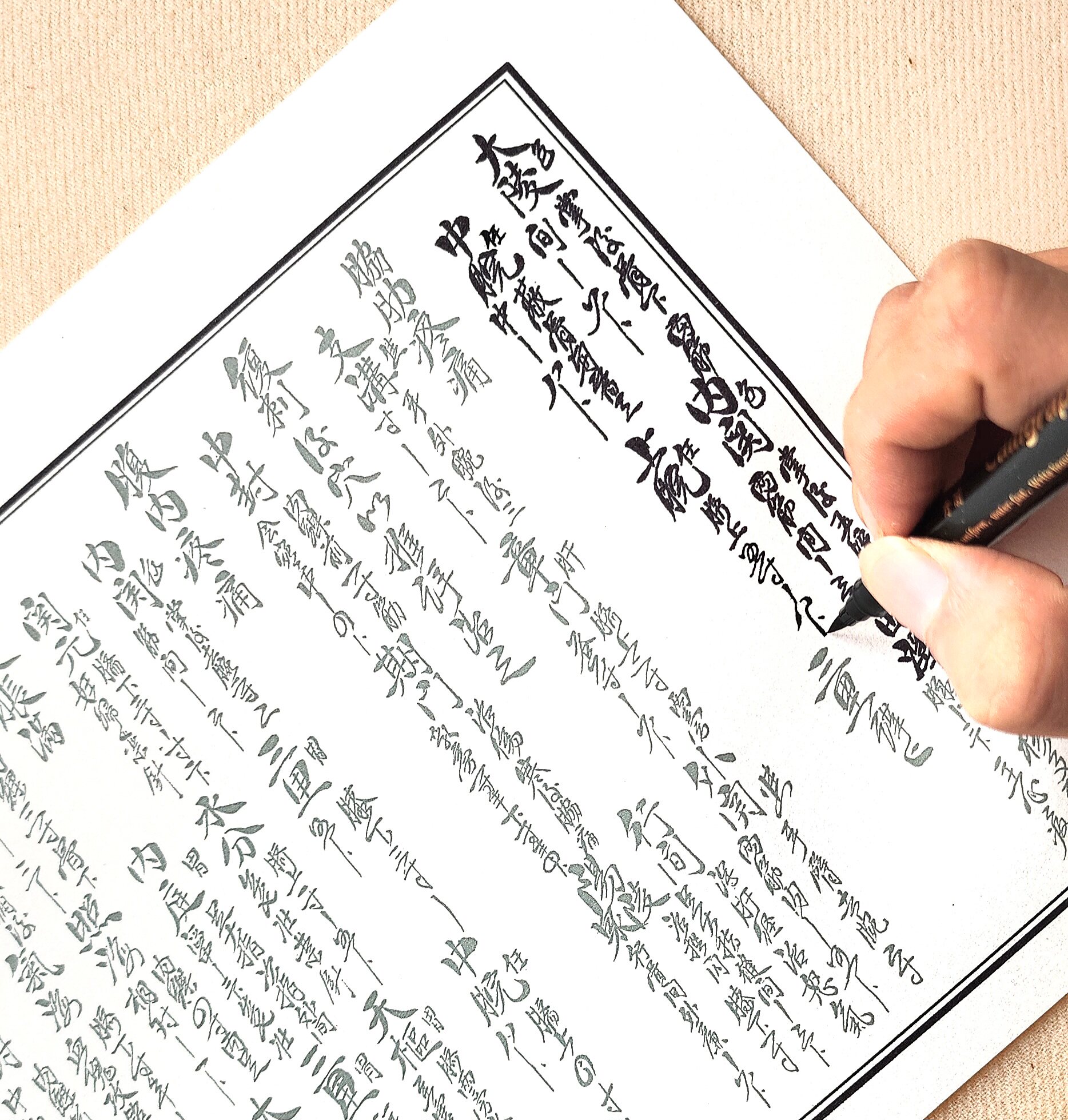 中医针灸毛笔字帖书法字帖临摹可读两选字帖 扫红入门 字帖优美