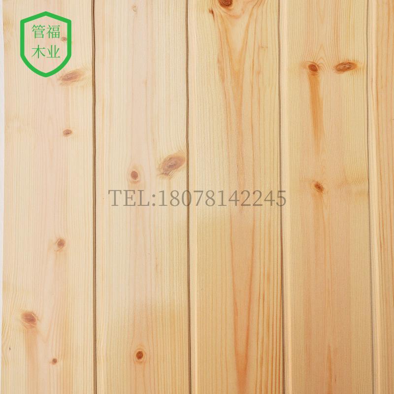 热销实木原木色樟子松免漆扣板桑拿板室内阳台吊顶板木屋背景墙护