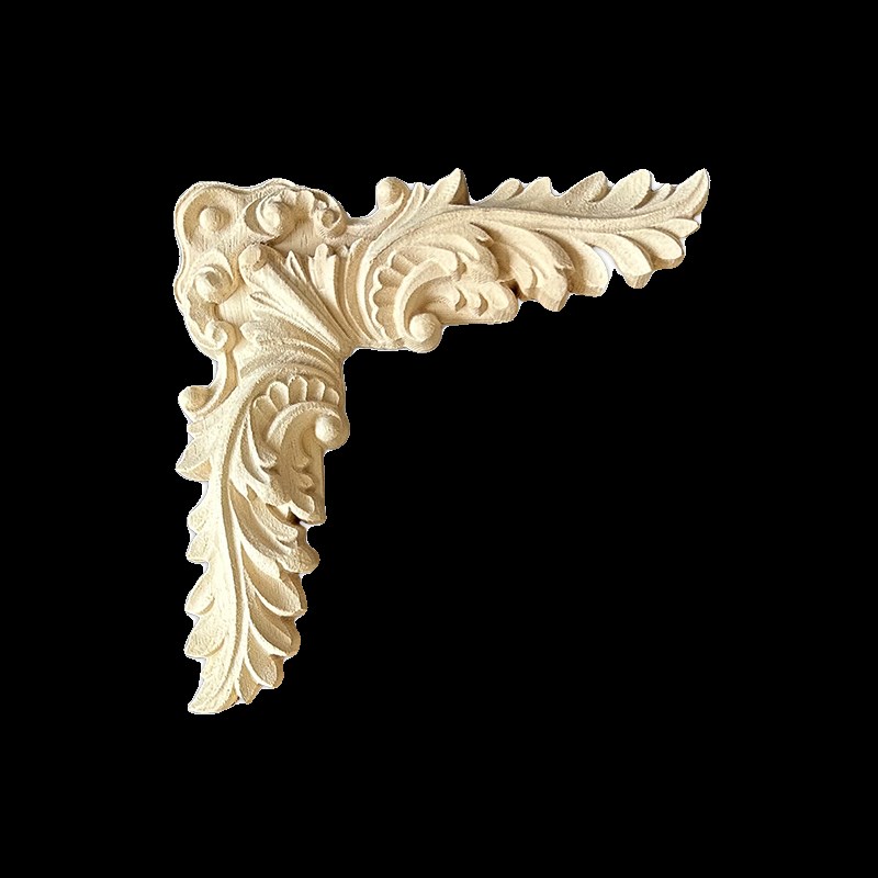 热销法式实木角花反刀工艺背景墙装饰雕花接线木雕欧式轻法贴花护