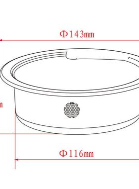 厨房水槽器143mm筛网提篮日韩款式加密过滤网内兰QS245