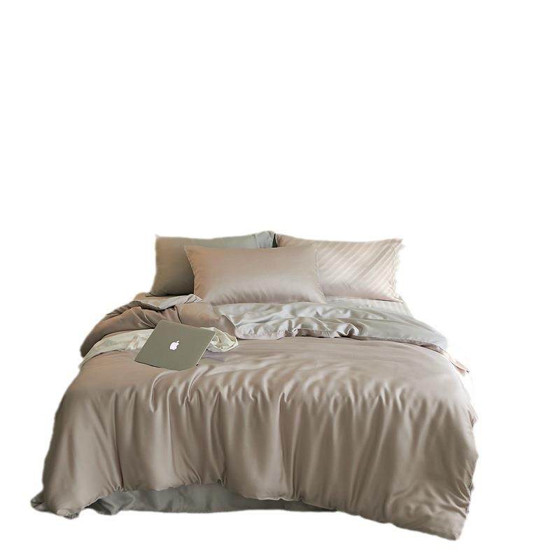 纯色60支莱赛尔天丝四件套轻奢简约夏季双面冰丝被套床笠款三件套,床上用品,床品套件/四件套/多件套,淘宝优惠券,粉丝福利购,淘宝优惠卷