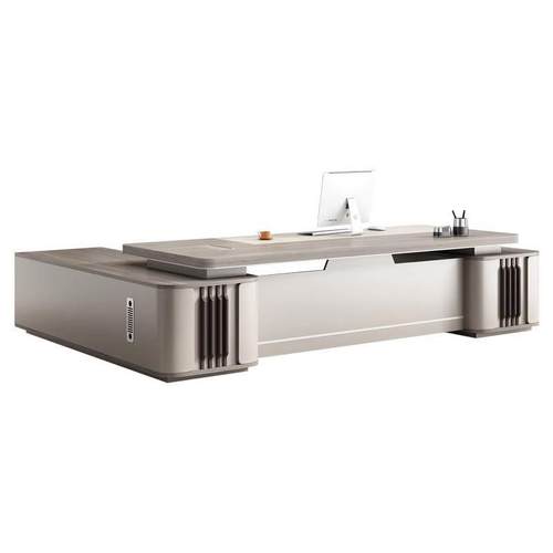 办公家具老板桌现代简约轻奢办公室总裁桌办公桌椅组合全套大班台