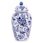 饰陶瓷花瓶 插花花瓶装 新中式 青花瓷玄关摆件陶瓷花瓶客厅落地法式