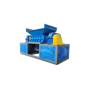 固废工业建筑垃圾双轴粉碎废布料海绵皮革塑料木材塑料大型撕碎机