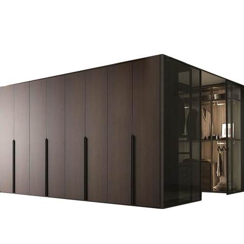 全屋衣柜开门柜一门到顶开放式衣帽间极简轻奢可代加工