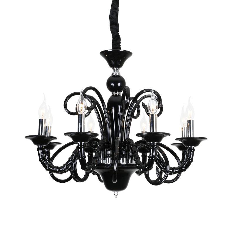 欧式红色水卧吊晶喜灯庆婚房室餐厅灯创意酒店工程ktv包间走廊灯