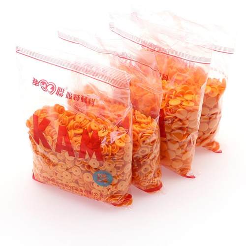 KAM华联T5亮面沙面树脂四合扣T5长针开口塑料工作服装扣按扣纽扣