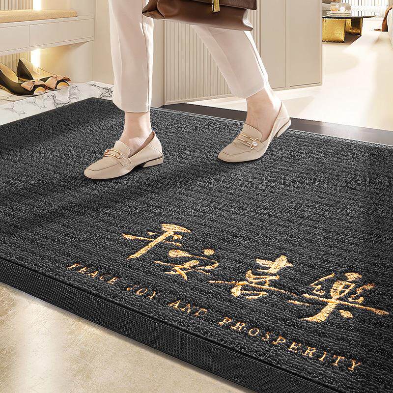 别墅地垫入户门垫大门加厚防滑垫子家用门口进门地毯新中式玄关垫
