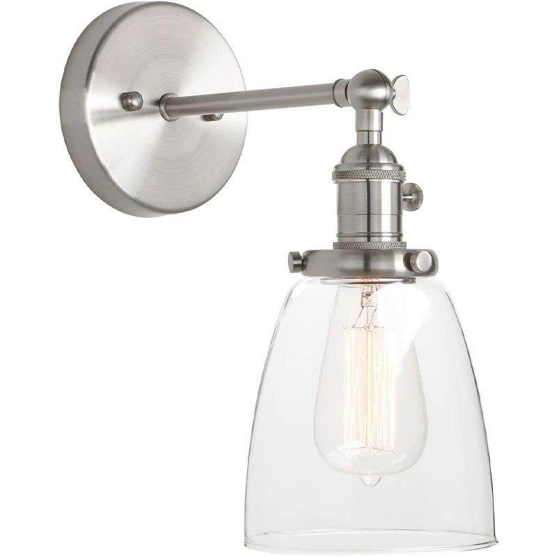 美式复古走工业风客厅书房道卧室廊过玻璃灯罩110v724壁灯灯