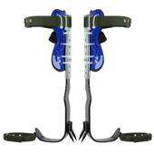 厂家产调节款 脚扣 直立爬树器工具整体板大拐上树脚扎子铁鞋