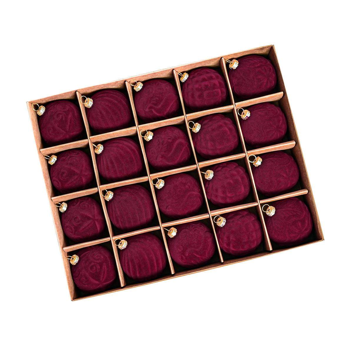 植绒圣诞球20PCS异形6cm圣诞球套装圣诞树挂件圣诞节场景布置,节庆用品/礼品,圣诞装饰品,淘宝优惠券,粉丝福利购,淘宝优惠卷