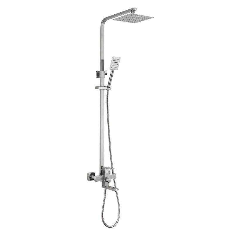 SUS304不锈钢淋浴花洒套装四方淋浴龙头家用浴室卫浴淋雨增压喷头,家装主材,普通花洒套装,淘宝优惠券,粉丝福利购,淘宝优惠卷