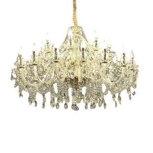 欧式 楼现代灯具厂家 蜡烛水晶吊灯客厅灯奢华酒店大厅吊灯别墅复式