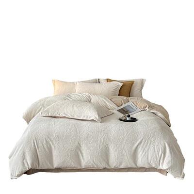 全消光牛奶绒四件套母婴级雕花绒三件套保暖珊瑚绒被套床笠款