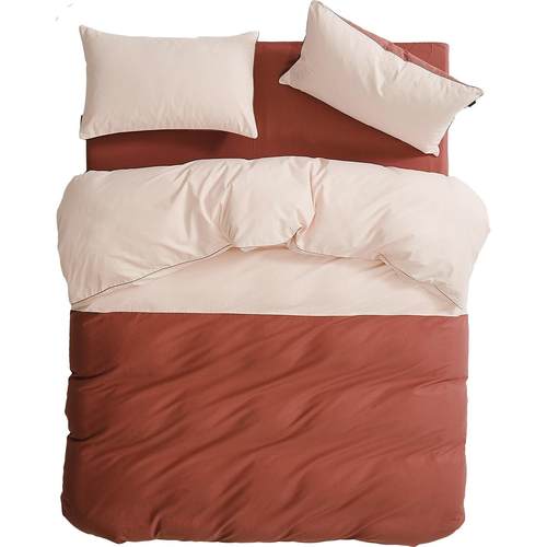 100支全棉纯棉民宿布草贡缎床单轻奢床上用品四件套床单布草