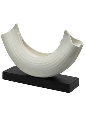 意式极简抽象艺术半圆船形摆件酒店办公室玄关桌面创意家居工艺品