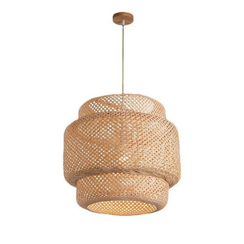 竹编藤艺餐厅吊灯民俗茶楼日式创意艺术竹子火锅店商场灯具灯笼