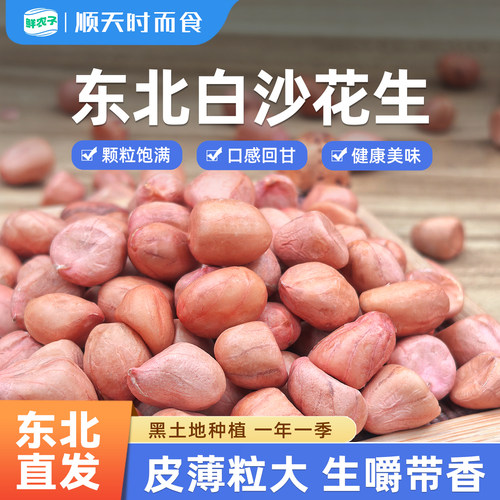 白沙花生米2025年大白沙农家新花生干新货花生仁大粒