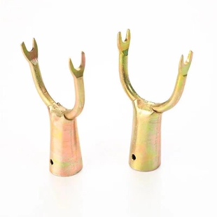 撑衣架叉头晾衣杆替换头金属叉头撑衣杆通用叉子头挂晒衣服衣叉头