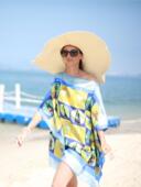 OREQUO HOLIDAY Short 意大利进口 Kaftan短罩衫 度假真丝连衣裙