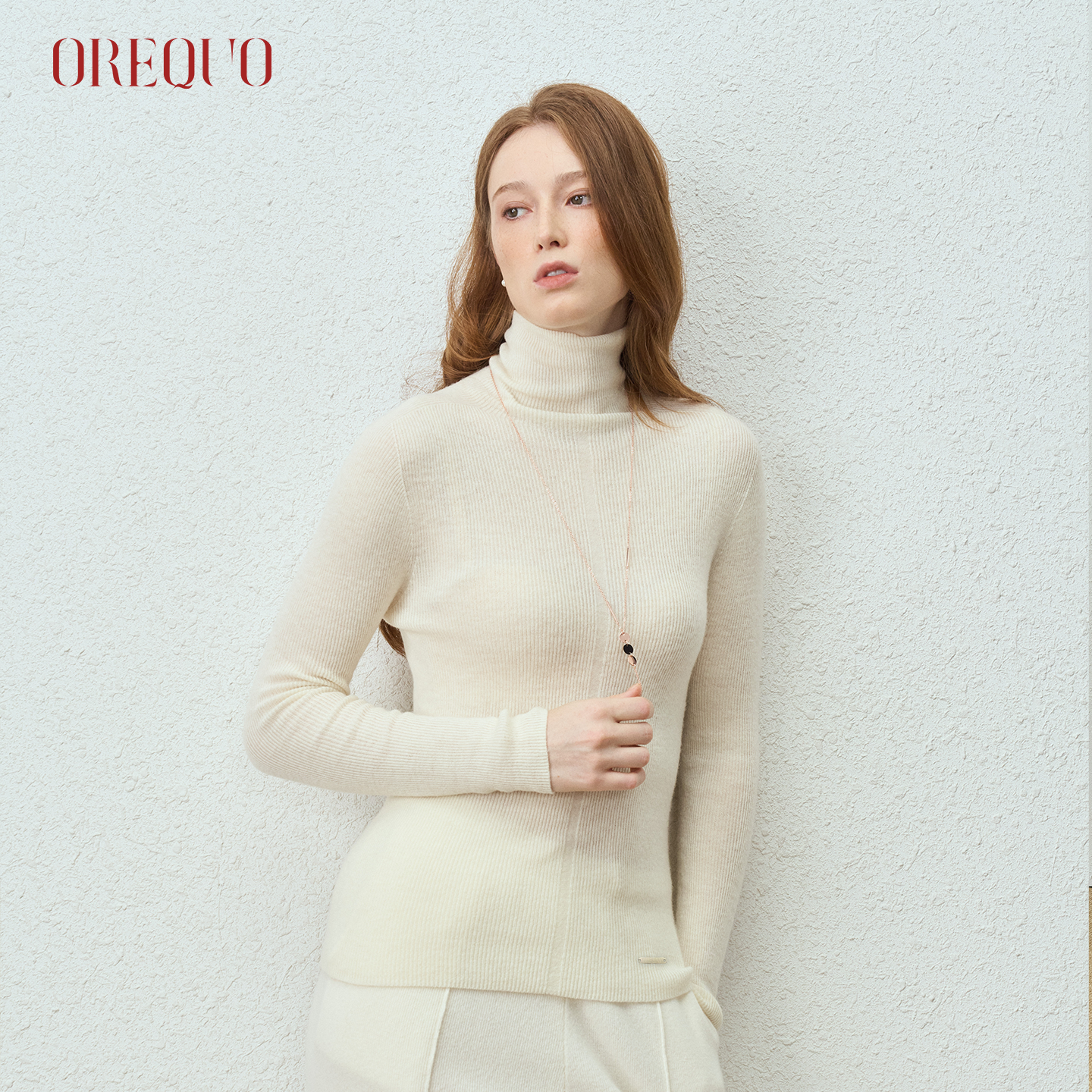 高领羊毛衫女100纯羊毛打底衫