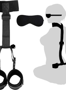 Sex Toys Couples Bondage Restraints Set Neck to Wrist Bed