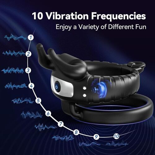 Adjustable Soft Silicone Penis Cock Ring for Men Remote Cont