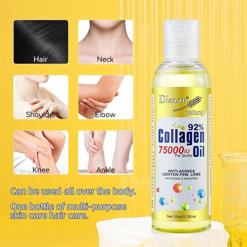 Disaar跨境骨胶原身体油润肤滋润补水提亮身体按摩油外单body oil