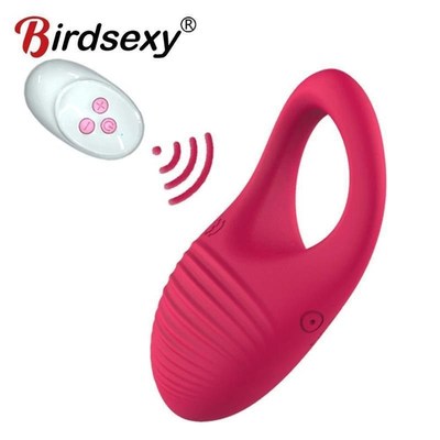 Wireless Remote Control Cockring Vibrator Clitoris Stimulati