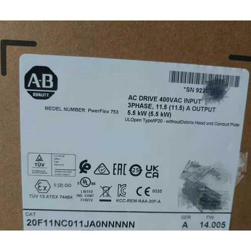 美国罗克韦尔753-755变频器20F11NC011JA0NNNNN 20F11NC5P0JA0