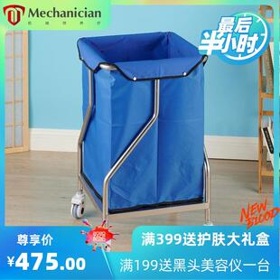 304不锈钢污物车医院用病房护理车酒店被服污衣车垃圾收纳晨护车