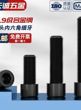 10.9级细牙内六角螺丝MM8*1M10*1.25M12M14M16*1.5M18M20M22M24x2